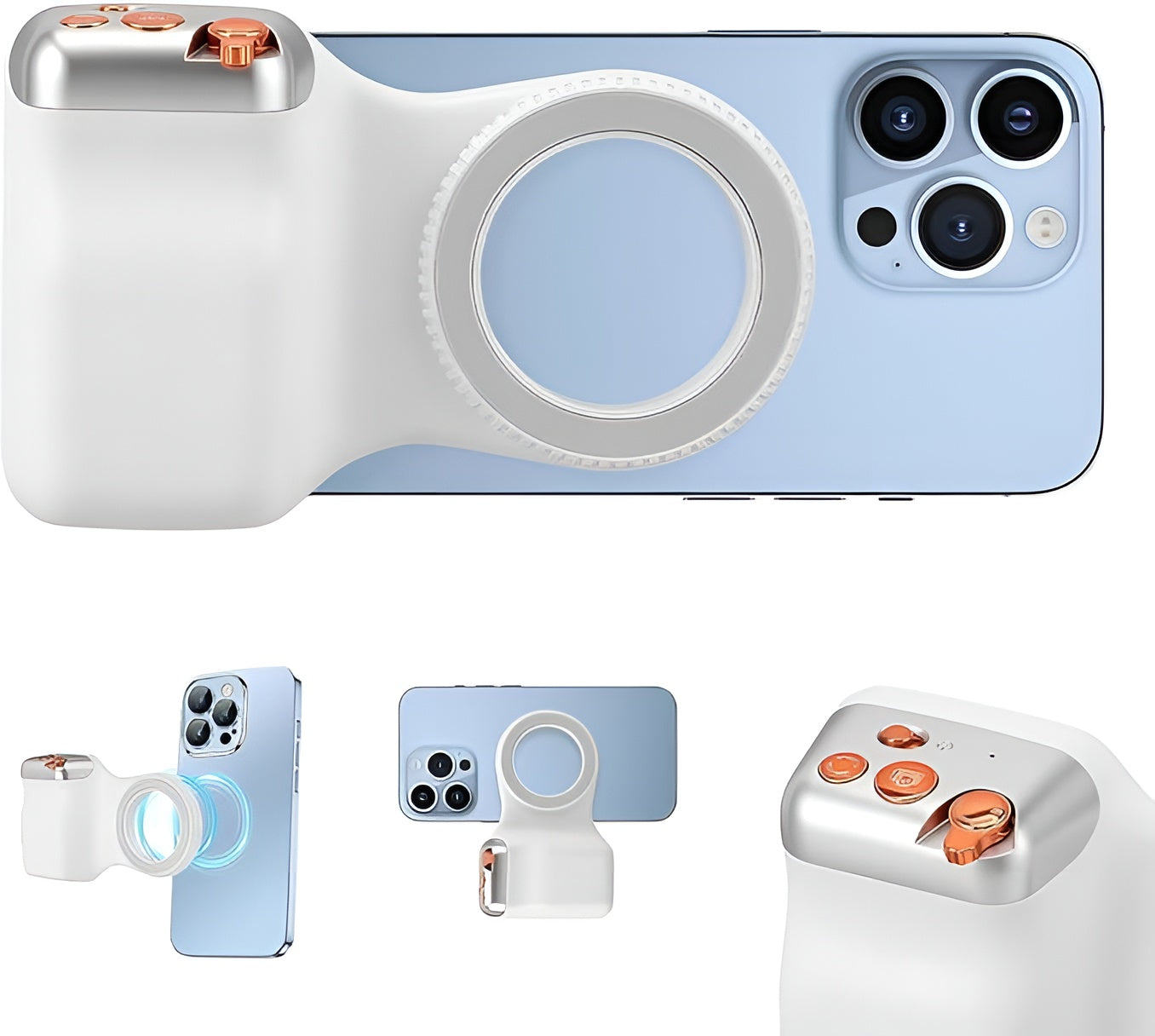 Magnetic Phone Camera Grip for V loggers & Content Creators