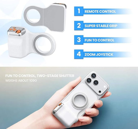 Magnetic Phone Camera Grip for V loggers & Content Creators