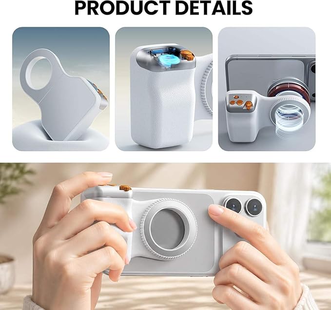 Magnetic Phone Camera Grip for V loggers & Content Creators