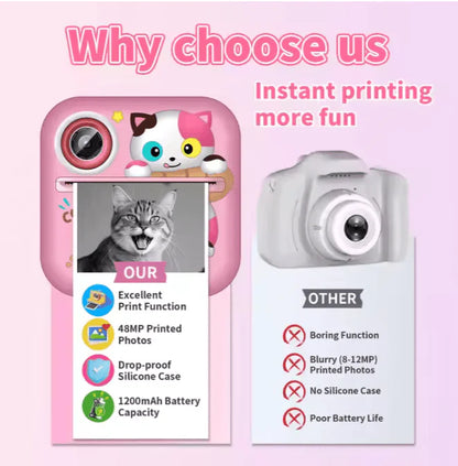 Instant-Print Camera for Kids Ⓢ