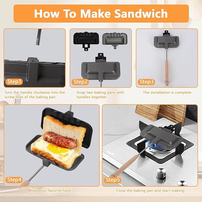 Non-Stick Sandwich Frying Pan