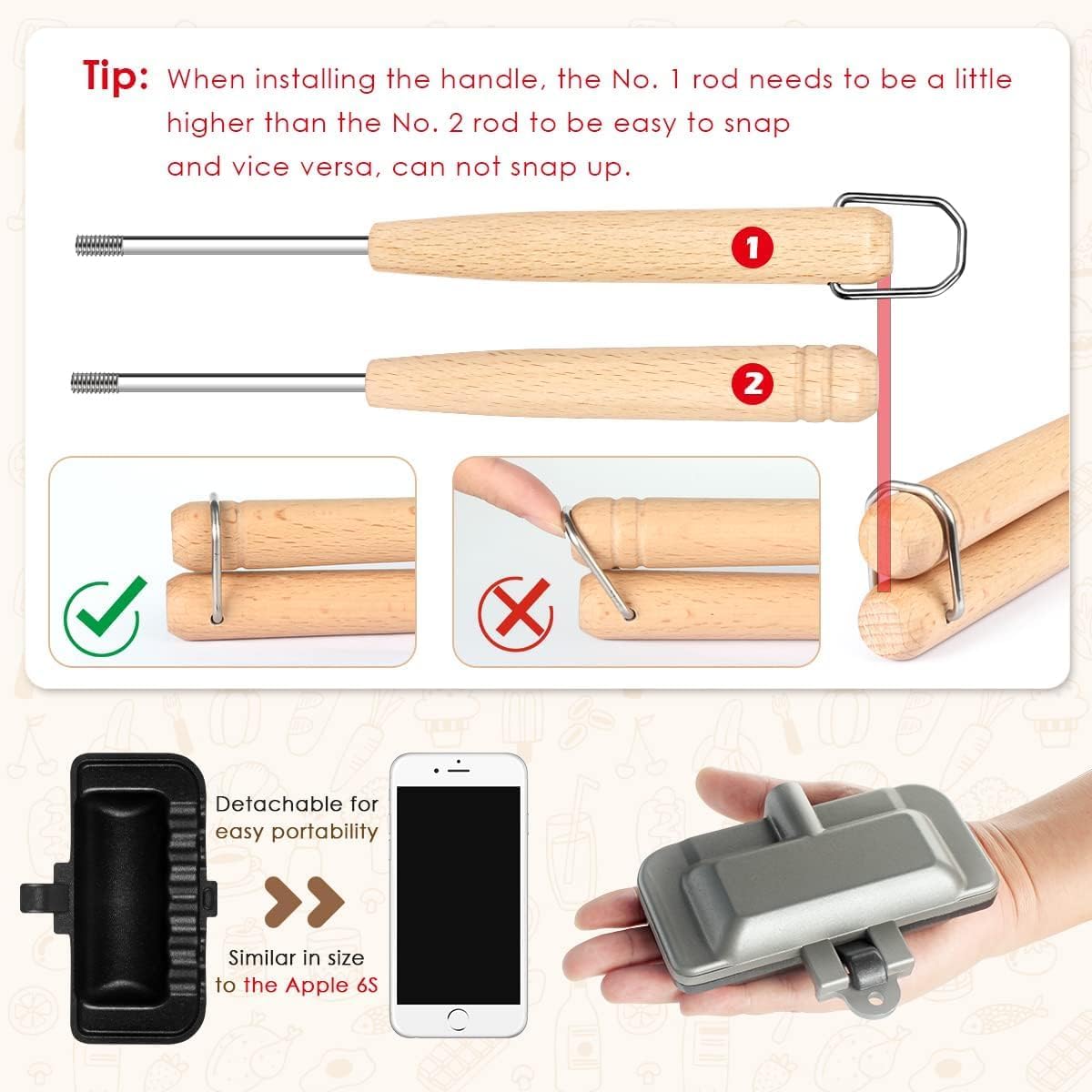 Non-Stick Sandwich Frying Pan