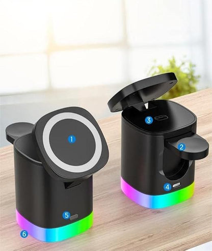 Charger with Foldable Phone Holder